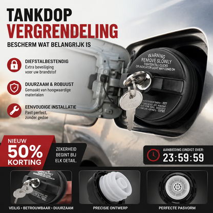 Afsluitbare Brandstofdop met Slot