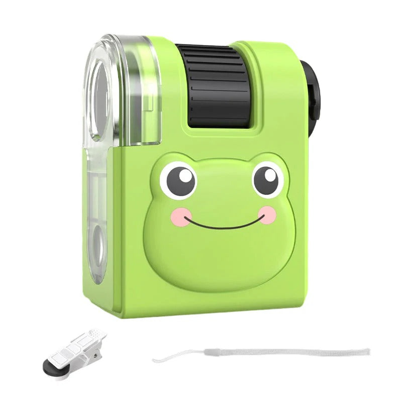Draagbare educatieve microscoop met telefoonhouder voor kinderen