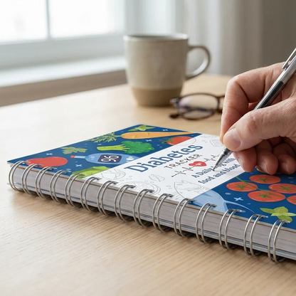 Diabetesdagboek met voedingsmiddelenlijst