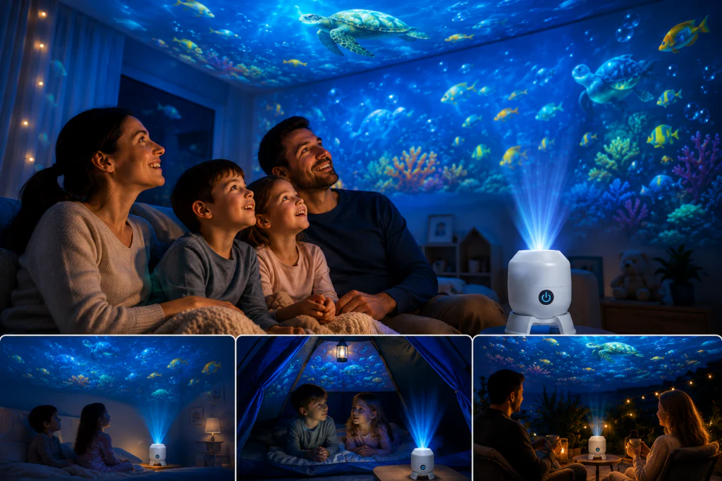 OceanWave Oceaanprojector met Draaiende Ledverlichting