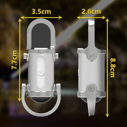 Super Heldere Mini Sleutelhanger Zaklamp Waterdicht