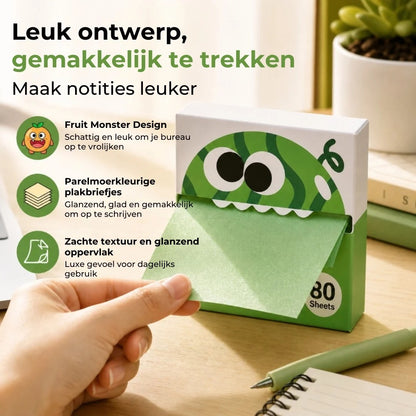 Fruitmonster pop up plakbriefjes 80 vellen