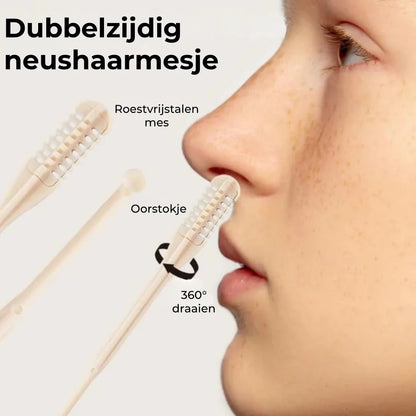 Handmatige trimmer voor neus en oorhaar 10 stuks