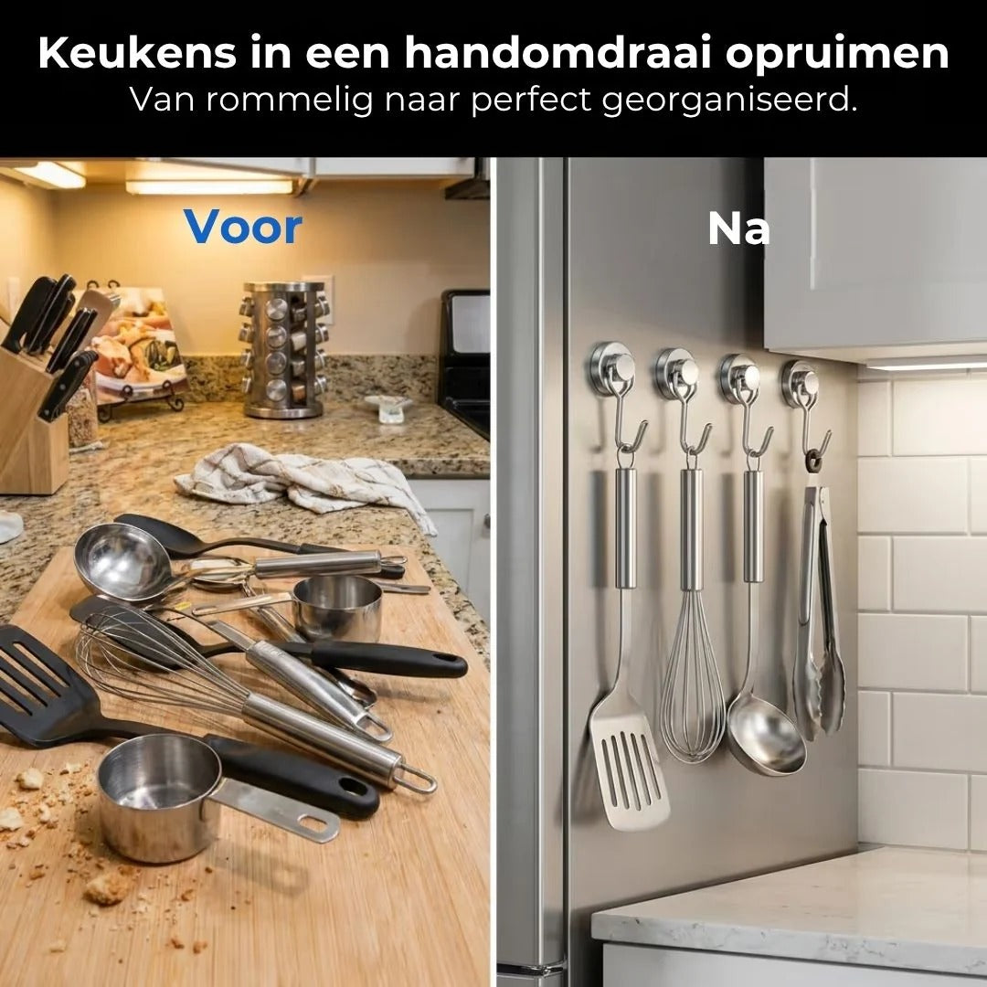 Set van 2 Magnetische Draaihaken