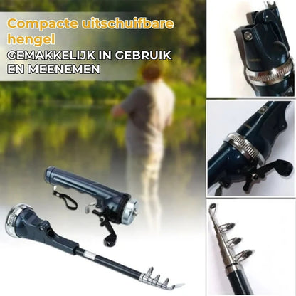 Compacte telescopische vishengel