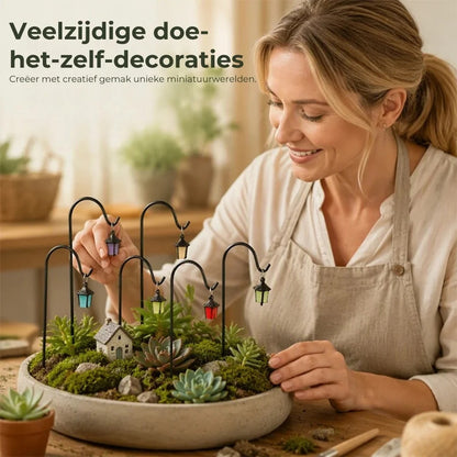 Lichtgevende mini plantenlantaarns set van 7