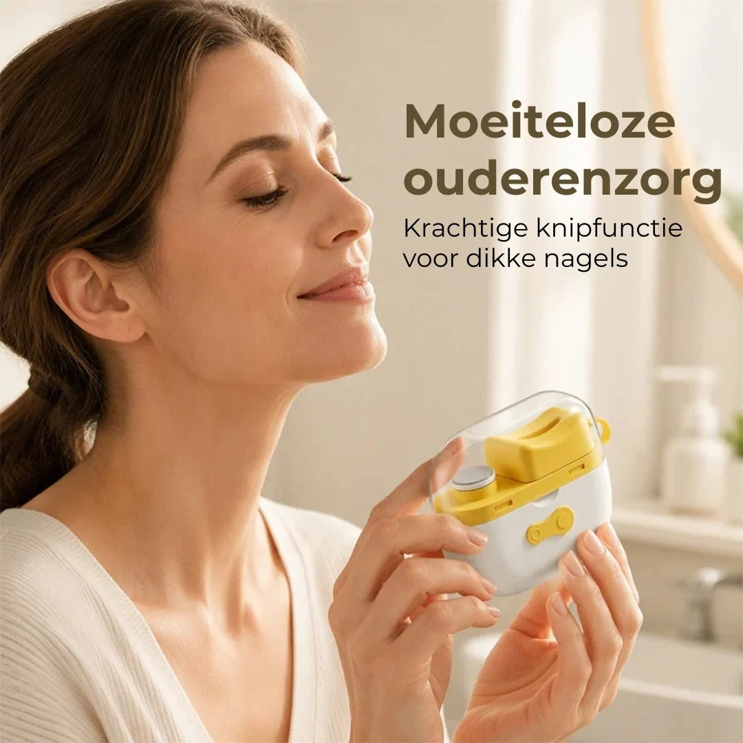 Elektrische nagelknipper met nagelvijl