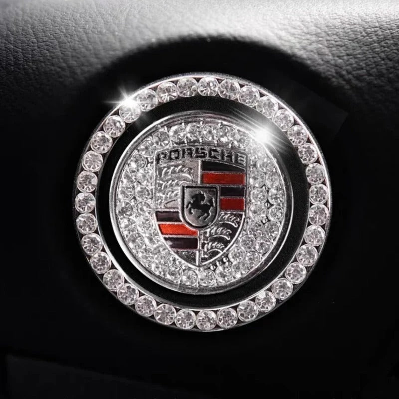 Strass ring voor auto startknop