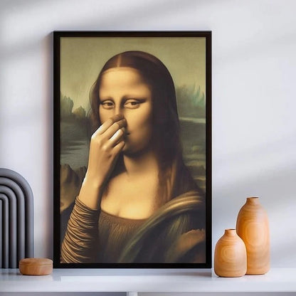 Grappige Mona Lisa (Neus Knijpen)