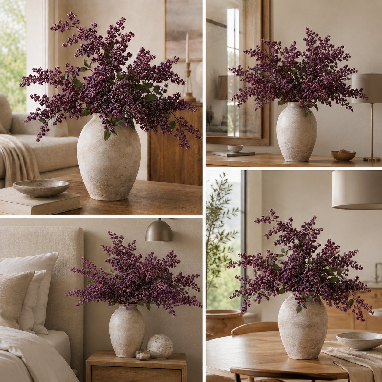 Everbloom natuurgetrouwe bessentakken herfstdecoratie set van 3