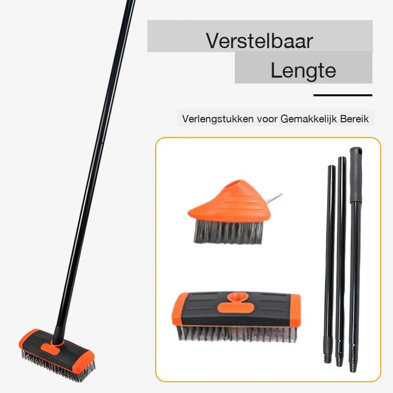 3-in-1 Voegenborstel voor Terras en Oprit