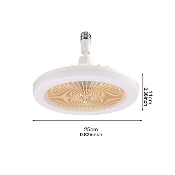 2 in 1 plafondventilator met LED lamp en afstandsbediening