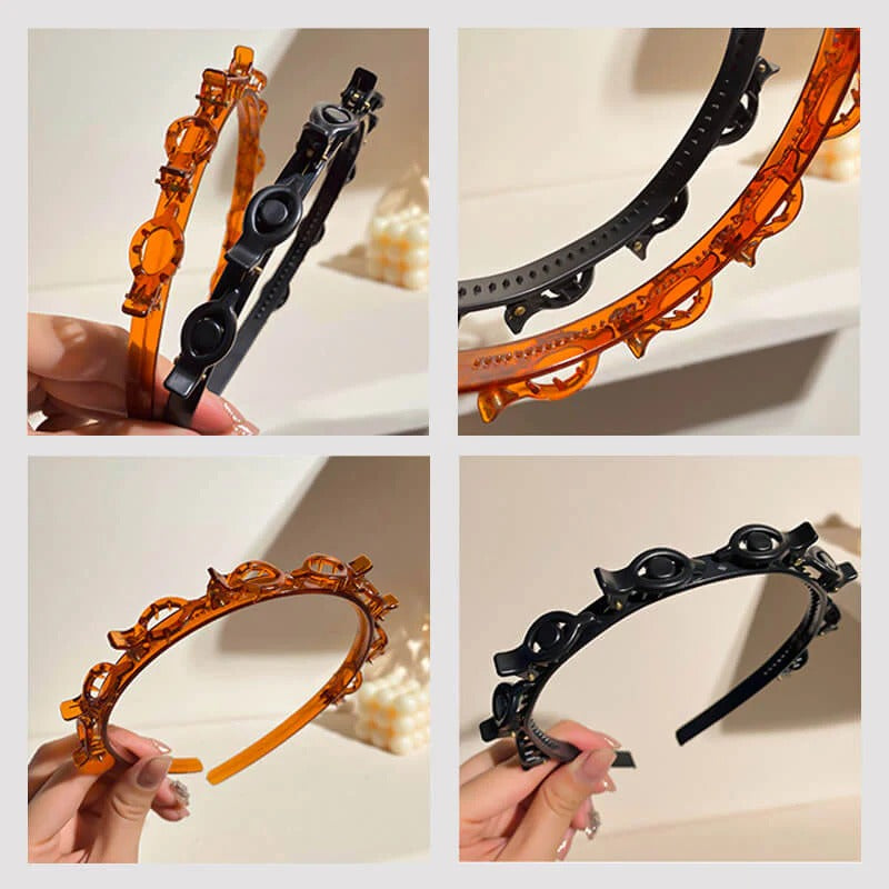 Gevlochten Haarband met Clip