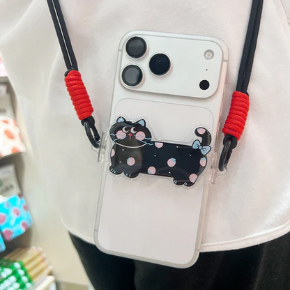 Telefoonclip met Cartoondier en Polskoord
