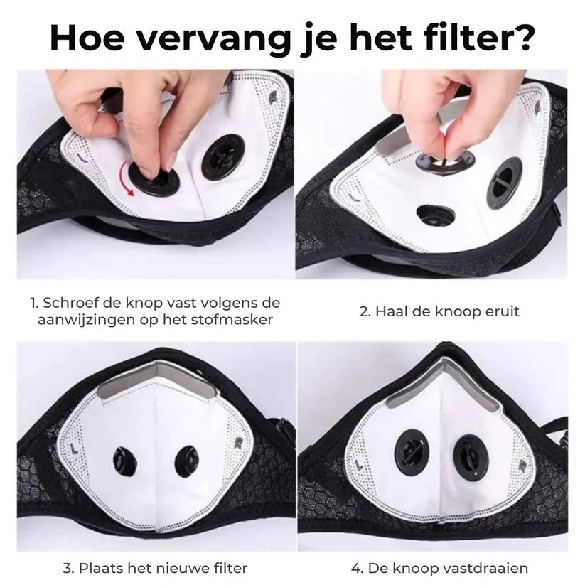 Gezichtsmasker met Koolstoffilter