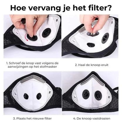 Gezichtsmasker met Koolstoffilter