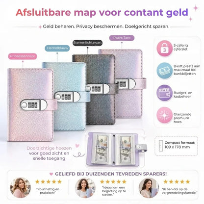Spaarbinder met codeslot