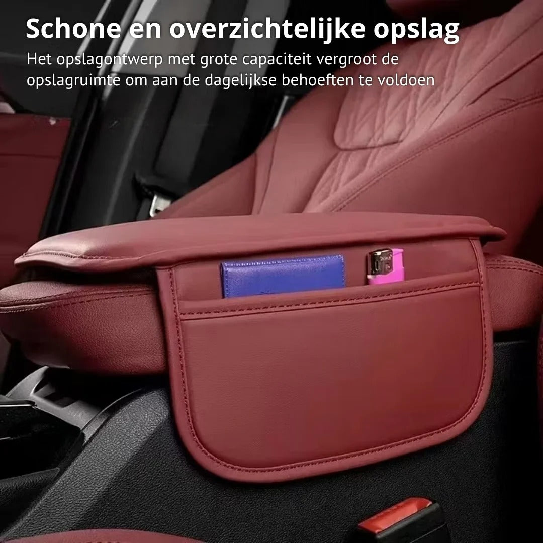 Armsteunhoes voor auto middenconsole met zijvakken