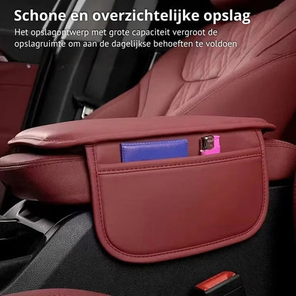 Armsteunhoes voor auto middenconsole met zijvakken