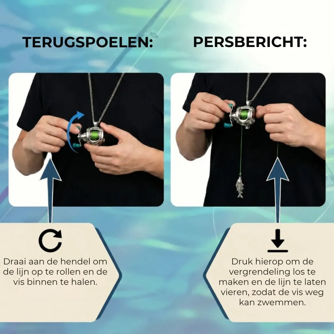 Ketting met Miniatuur Vishengel