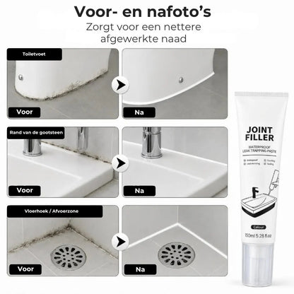 Waterdichte voegvuller in knijptube