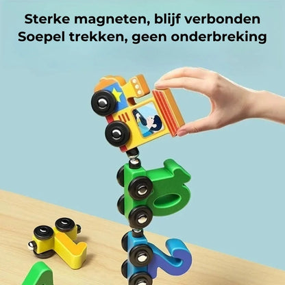 Magnetische cijfertrein set