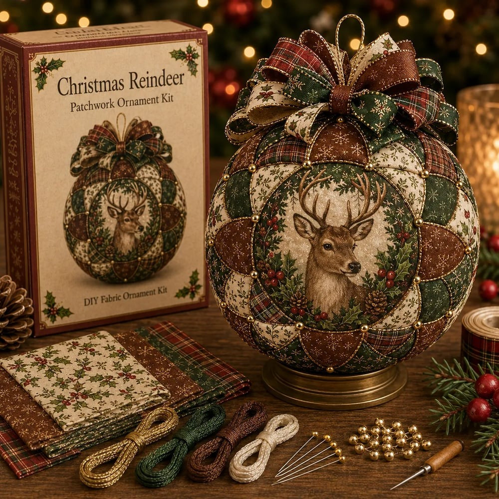 DIY Kerstballen Patchworkset