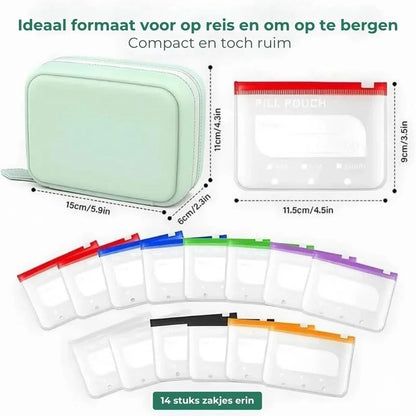 Waterdichte medicijnzakjes met kleurcodering