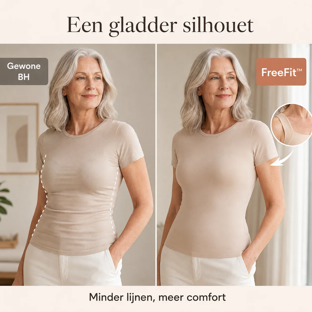 ReeFit bh top zonder beugel met comfortabele ondersteuning