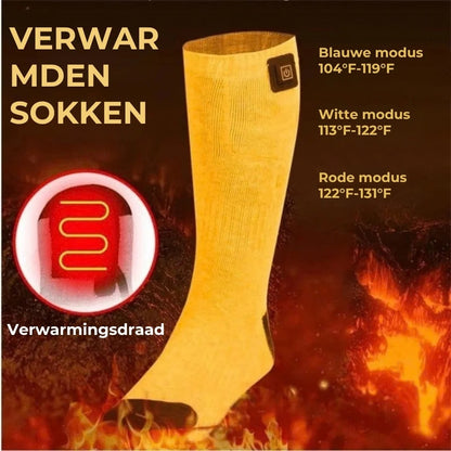 Waterbestendige elektrisch verwarmde wintersokken