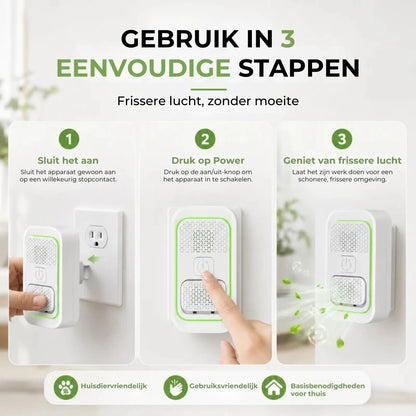Ioniserende luchtreiniger tegen huisdiergeuren