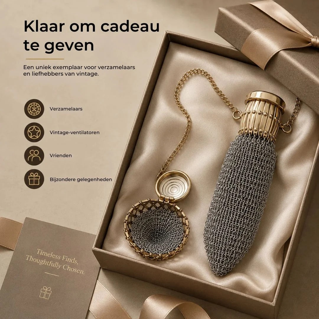 Vintage metaalgaas muntportemonnee voor kleine spullen