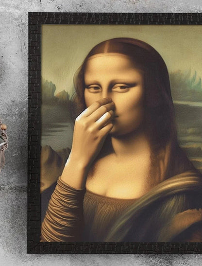 Grappige Mona Lisa (Neus Knijpen)