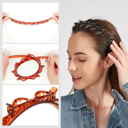 Gevlochten Haarband met Clip