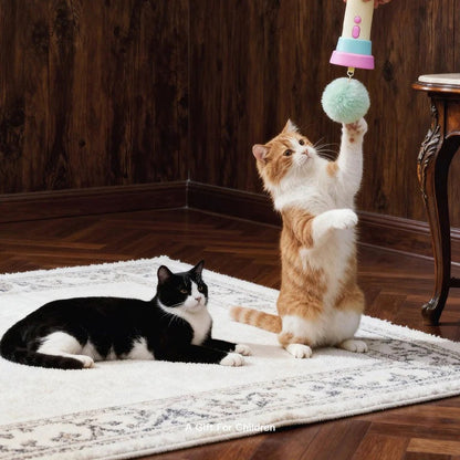 Automatische speelgoedwerper voor katten activeert moeiteloos interactief speelplezier