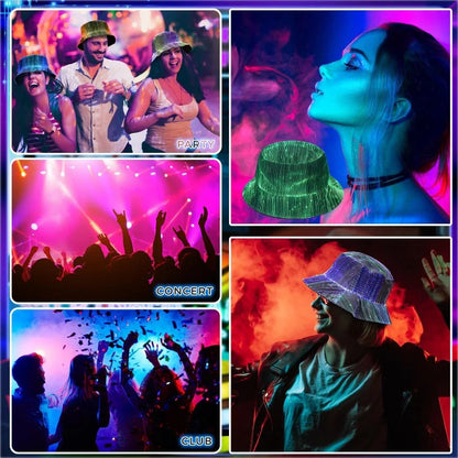 Lichtgevende Glasvezel Bucket Hat