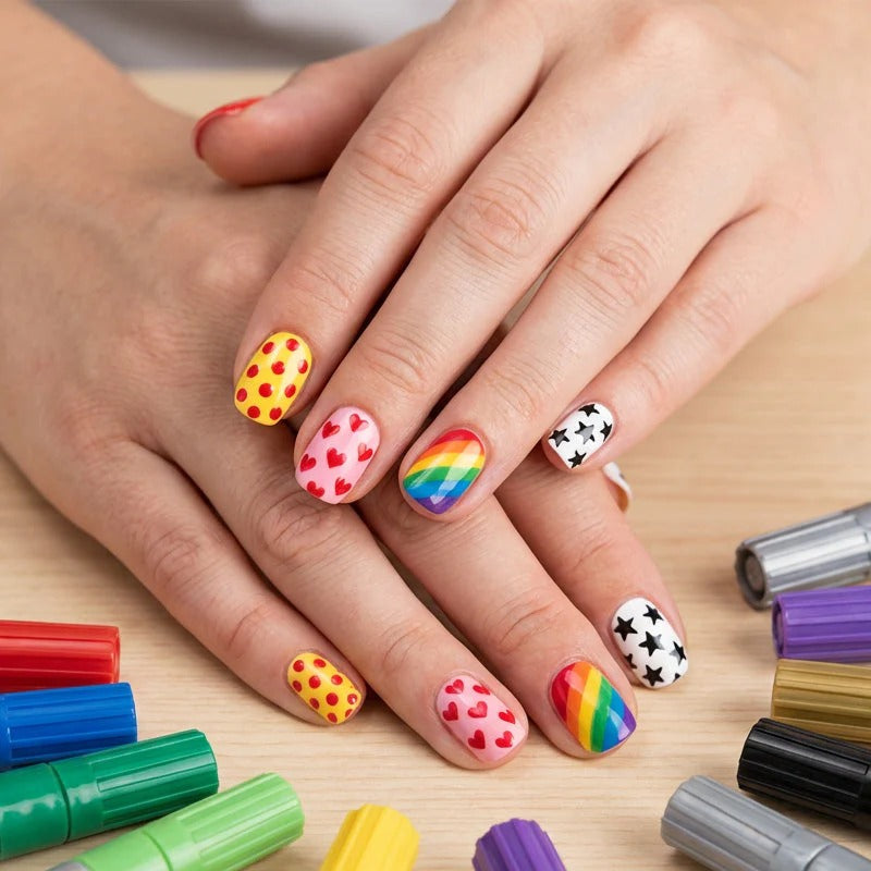 Deze dual-tip pennen maken van jouw nagels een kunstwerk