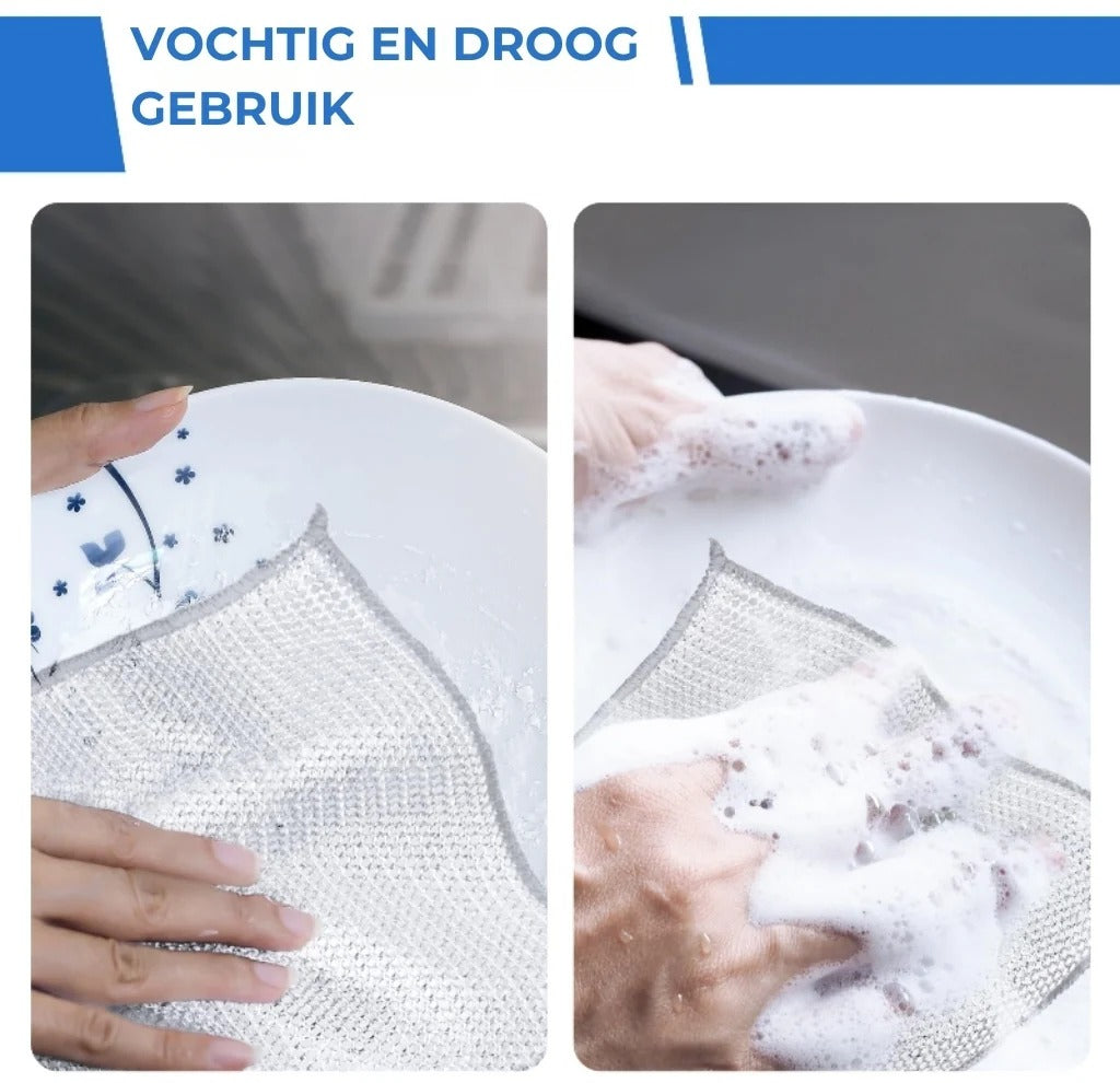 Set van 10 Herbruikbare Schuurdoeken