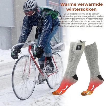 Waterbestendige elektrisch verwarmde wintersokken