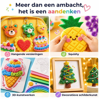 3D reliëf kunstpennenset met microschuimstructuur