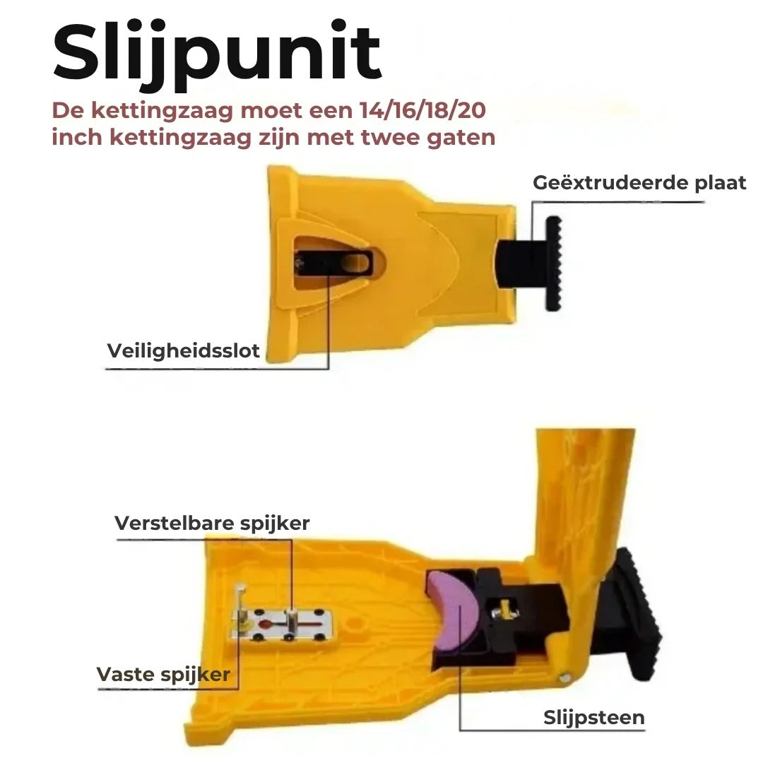 Kettingzaagslijper met 5 Slijpstenen