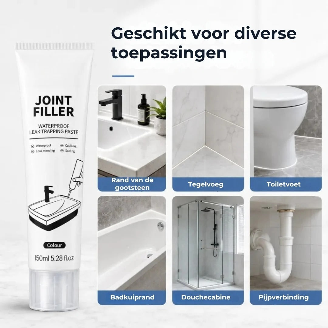 Waterdichte voegvuller in knijptube