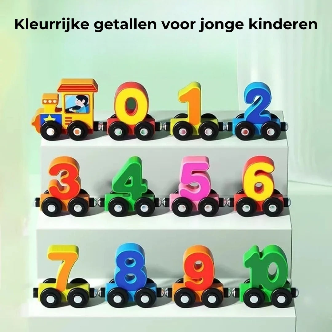 Magnetische cijfertrein set