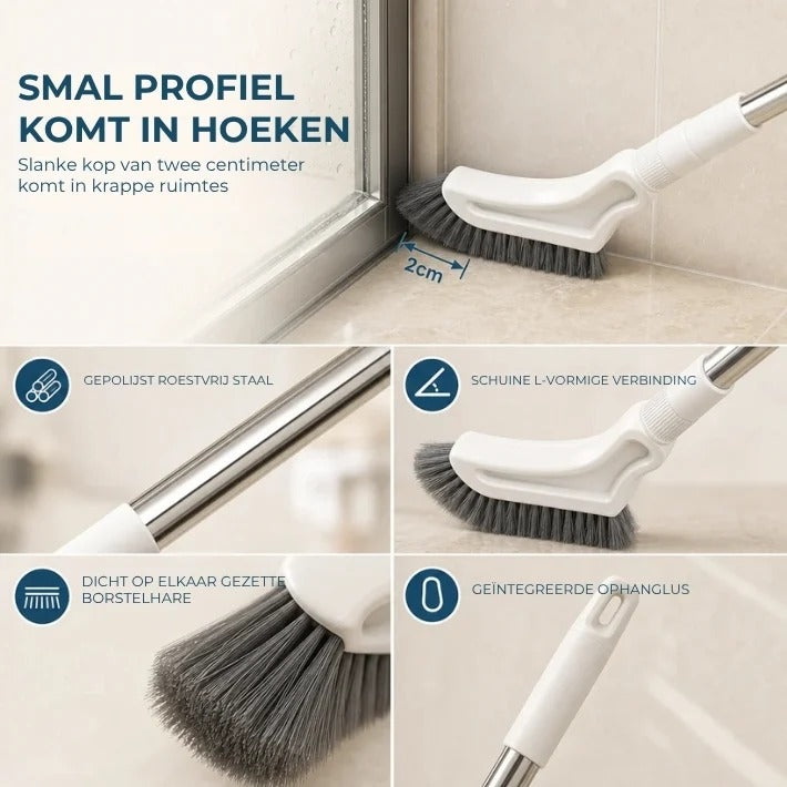Uitschuifbare kierenborstel