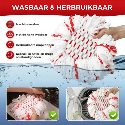 Driehoekige microvezel mopkop