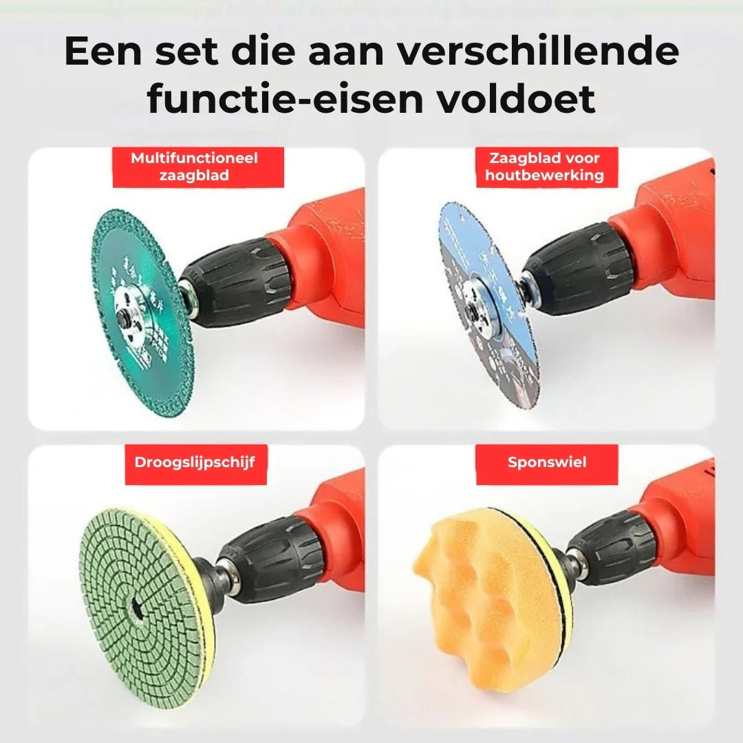 Boormachine Ombouwset voor Slijpen