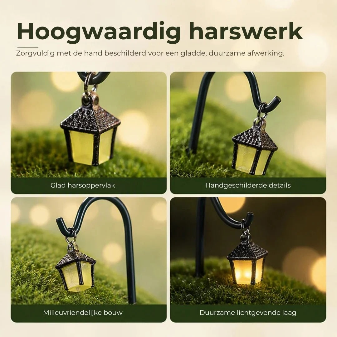 Lichtgevende mini plantenlantaarns set van 7