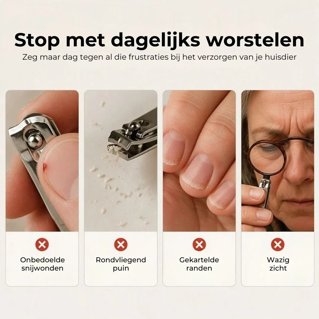 Elektrische nagelknipper met nagelvijl