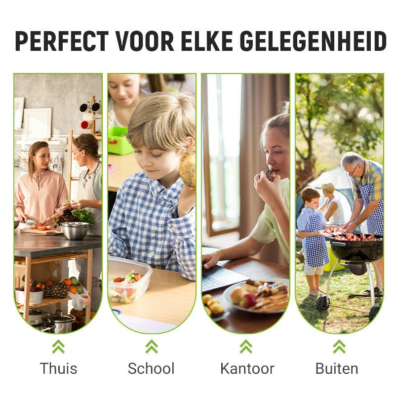 Herbruikbare aluminiumfolie vershoudzakken met kluissluiting（10 stuks per set）