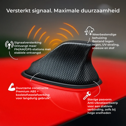 Shark auto-antenneversterker – superieure radio-ontvangst